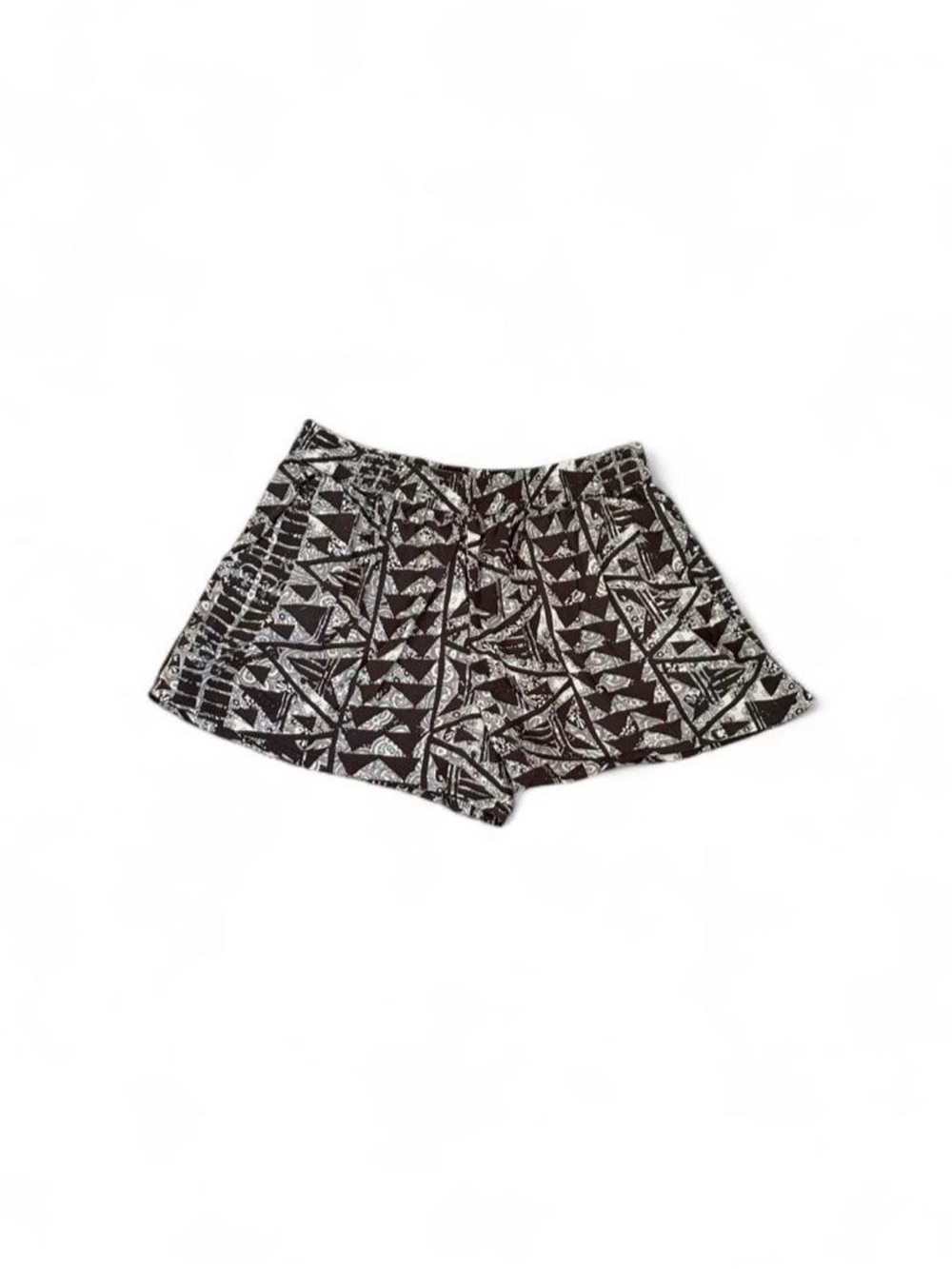 Mossimo Supply Co. Black & White Tribal Print High-Waist Shorts